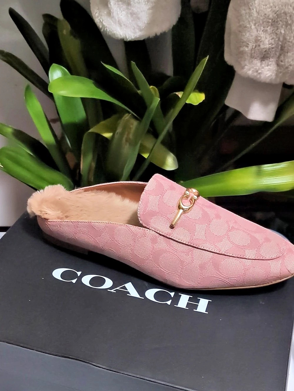 Coach Serena Horsebit Mules Pink US 9.5 B